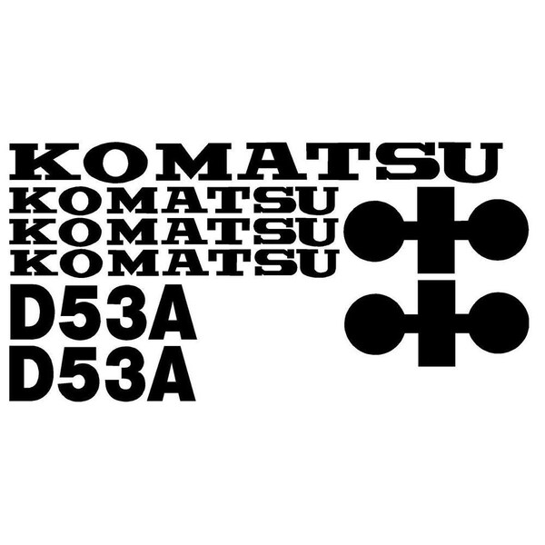 D53A Decal Set for Komatsu Dozer
